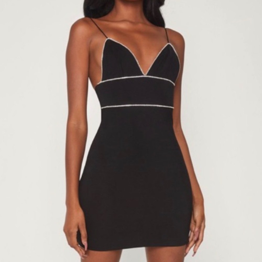 Meshki diamond trim party dress